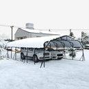 [20X30FT] Alora Heavy-Duty Wind-Resistant Steel Roof Carport With Triangular Frame (SAK94812) by SAKSBY WHOLESALE