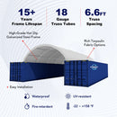 Reinforced 20'x40' Double Truss Container Shelter