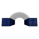 20'x40' Double Truss Container Shelter