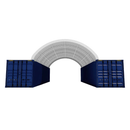 20'x40' Double Truss Container Shelter by Chery Industrial