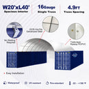 20x40 ft Container Shelter with Closed Back Panel by Chery Industrial