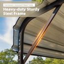 [20X40FT] Alora Extra Large Heavy Duty Four Car Outdoor Metal Carport Canopy For Trucks, Boats And SUVs (SAK29713)