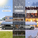 [20X40FT] Alora Extra Large Heavy Duty Four Car Outdoor Metal Carport Canopy For Trucks, Boats And SUVs (SAK29713)