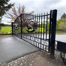 20x8 ft Steel Dual Swing Driveway Gate by Chery Industrial