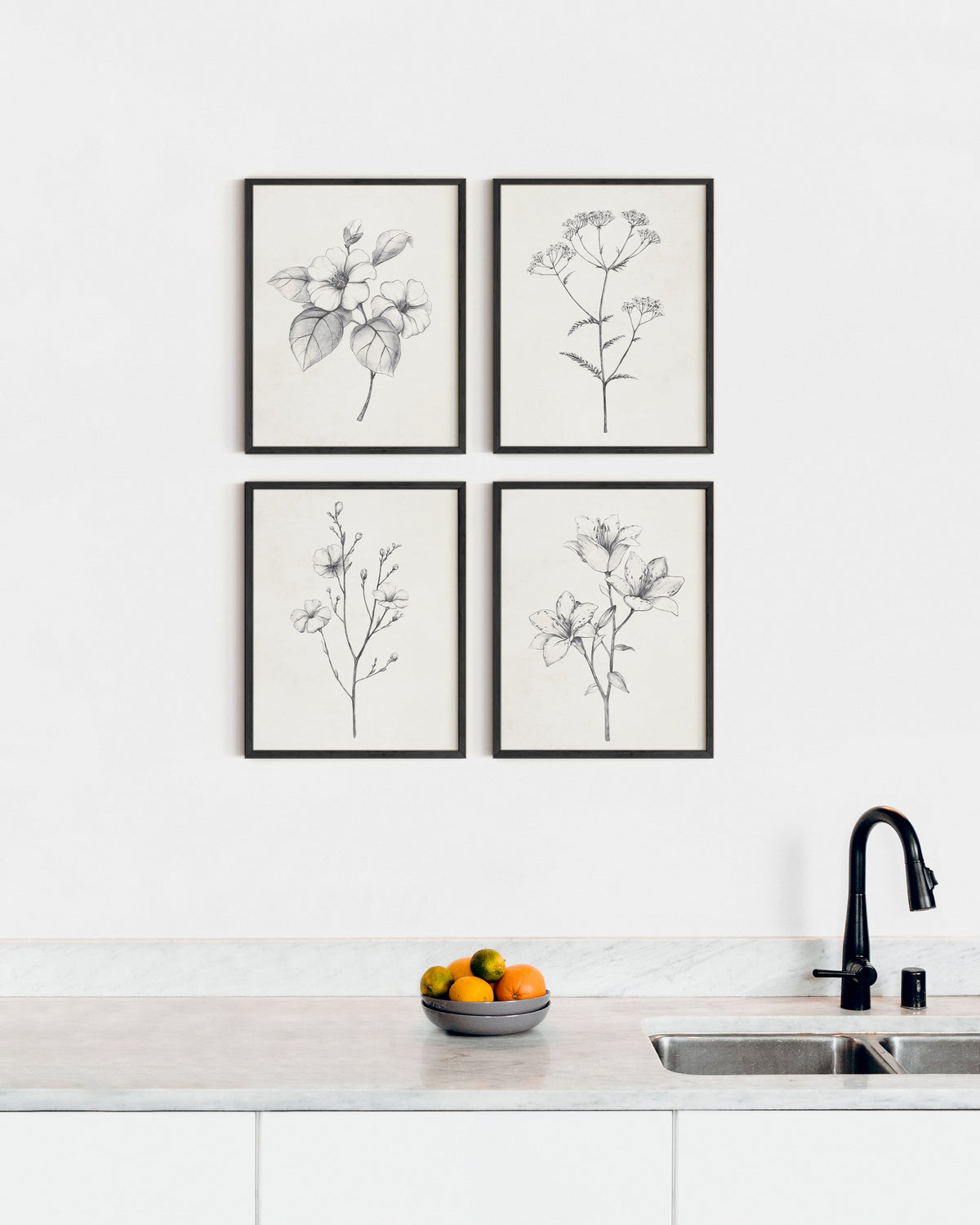 Antique floral drawings, photo 3 of 5