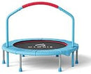CLORIS 38in/48in Folding Trampoline - Max Load 220lbs / 450lbs Mini Trampoline Rebounder Trampoline for Adults with Adjustable Foam Handle, with safty Padded Cover Best Gift for Kids/Adult by TinyTreasures Baby Boutique