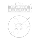 21" Kanpur Farmhouse Flush Mount Reversible Ceiling Fan with LED Lighting and Remote Control