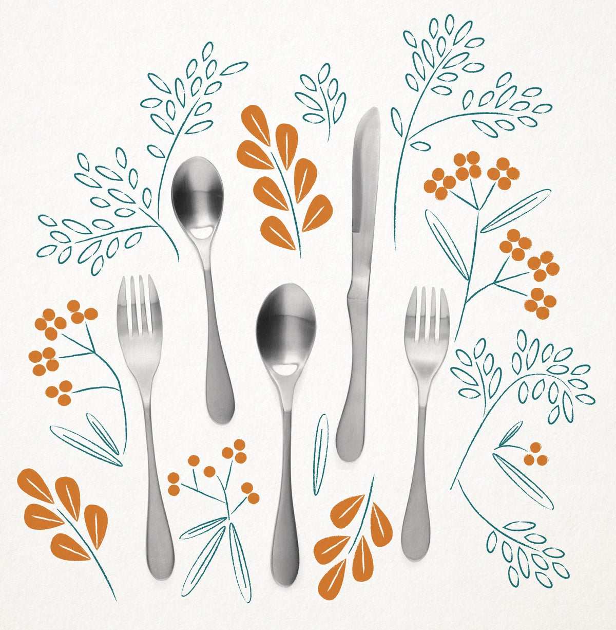 KNORK Original 20 Piece Flatware Set, Service for 4, photo 2 of 9