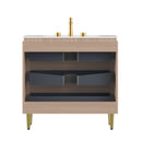 Amara 36'' Bathroom Vanity & Sink, Carrara by HouseOfZazla