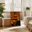 Quiet Thoughts in a Striped Sweater by Kooly