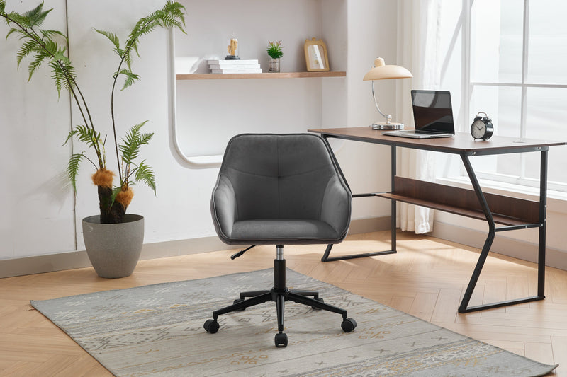 Walker Edison | Quilted Velvet Office Desk Chair