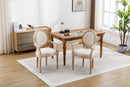 French Vintage Upholstered Fabric Dining Armchair (Set of 2) by HouseOfZazla