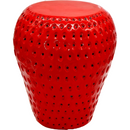 Strawberry Fruit Stool, 13.4" Oversized Resin Stool by HouseOfZazla