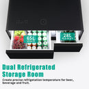 Modern Smart Coffee Table With Built-In Fridge - tooth Speaker, Wireless Charging, Touch Control Panel, USB Interface, Outlet Protection, Atmosphere Light by Unique Piece Furniture