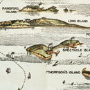 Vintage Map of Boston Harbor, Massachusetts 1920