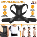 Unisex Back Posture Corrector Lumbar Upper Back Clavicle Shoulder Brace Belt