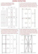 32" x 84" Star Style Wood Primed Standard Barn Door Slab, DIY Unfinished Solid Wood Paneled Door, Interior Single Door Slab
