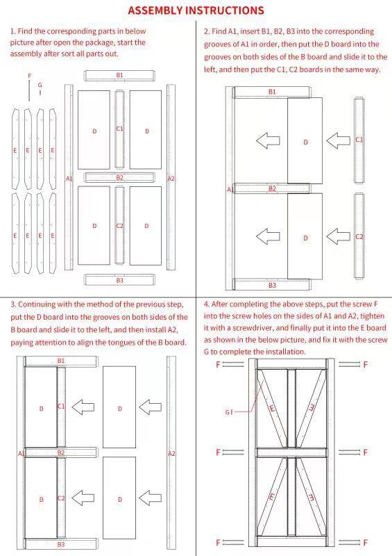 32" x 80" Star Style Wood Primed Standard Barn Door Slab, DIY Unfinished Solid Wood Paneled Door, Interior Single Door Slab