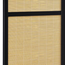 Sensei - 4 Panel Bamboo Room Divider Folding Screen - Natural