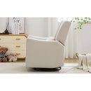 29.5'' Wide Wingback Swivel Rocker Recliner Chair, Glider Rocker Recliner, Rocking Chair Nursery for Living Room Bedroom Apartment,Linen,Beige