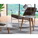 Utopia - Triangle End Table - White by HouseOfZazla