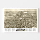 Vintage Map of Amesbury, Massachusetts 1914