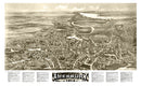 Vintage Map of Amesbury, Massachusetts 1914