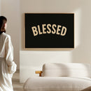 Blessed Minimalist Arch Text Print