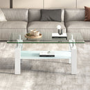 Tempered Glass Table With Storage by HouseOfZazla