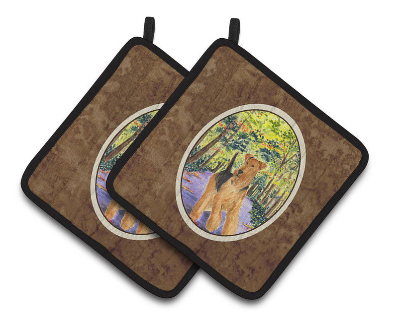 Airedale Pair of Pot Holders SS8208PTHD