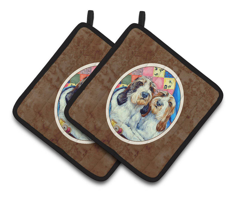 Petit Basset Griffon Vendeen Pair of Pot Holders 7095PTHD