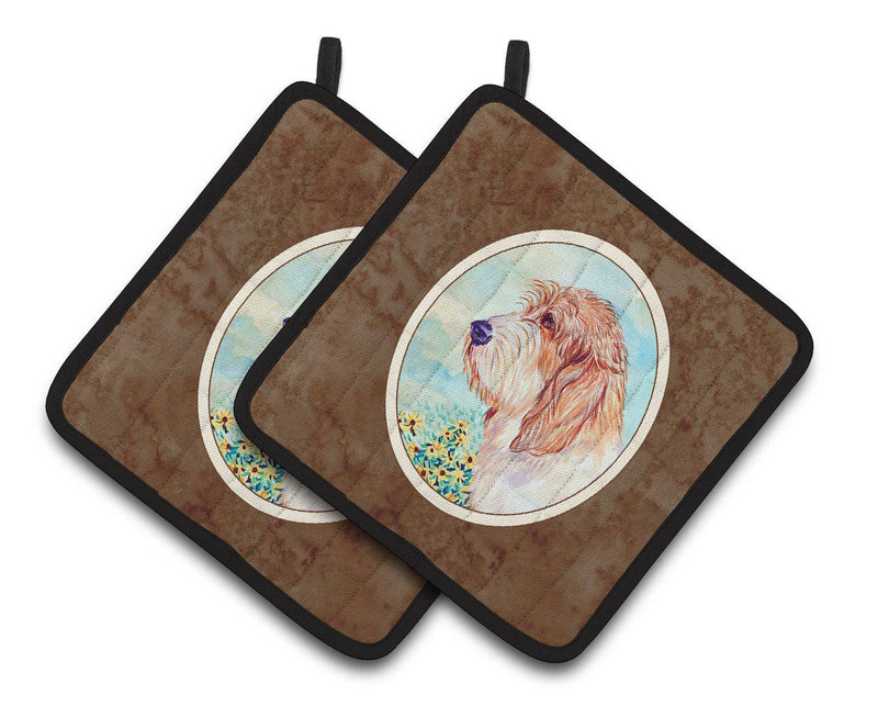 Petit Basset Griffon Vendeen PBGV Pair of Pot Holders 7229PTHD