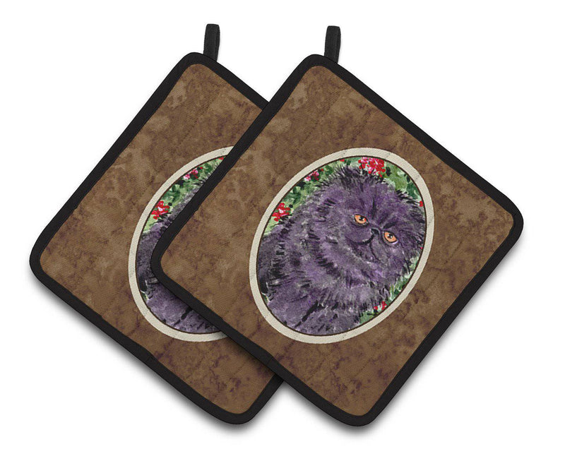 Persian Cat Pair of Pot Holders SS8827PTHD