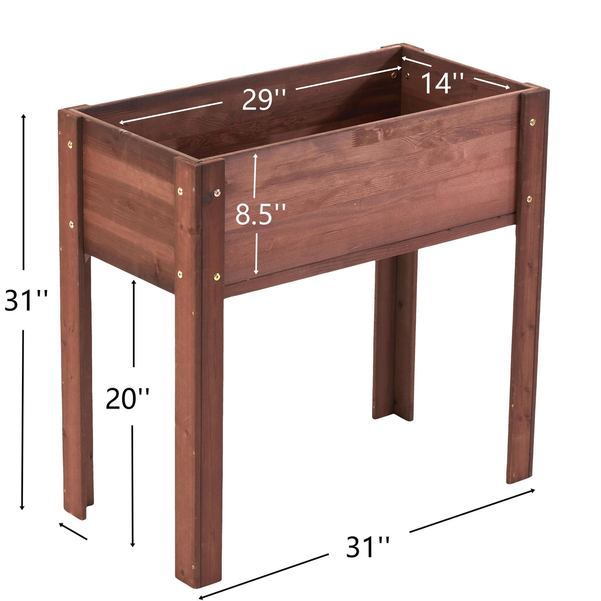 Raised Garden Bed With Legs, Elevated Planter Box For Outdoor Plants, photo 5 of 40