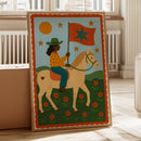 Star Rider in a Flowered Field