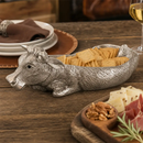 Cow Carving Serving Tray by Arthur Court Designs