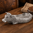 Cow Carving Serving Tray by Arthur Court Designs