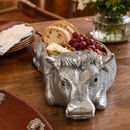 Cow Carving Serving Tray by Arthur Court Designs