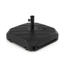 211 LBS Fillable Patio Umbrella Base with Wheels and Telescopic Pull Rod by DirectDeals