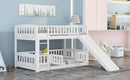Low Bunk Bed With Slide, Fence And Ladder by Unique Piece Furniture