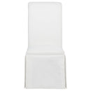 Shawna Upholstered Skirted Side Chair White (Set of 2)