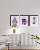 Purple watercolor glam