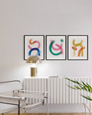 Bright abstract shapes