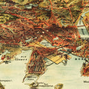 Vintage Map of Boston, Massachusetts 1905