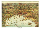 Vintage Map of Boston, Massachusetts 1905