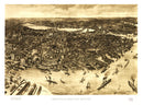 Vintage Map of Boston, Massachusetts 1905