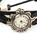 New! Boho Retro Angel Wing Leather Watch – Black