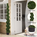 Artificial Outdoor UV Resistant Plastic Boxwood Topiary Spiral Tree by HouseOfZazla