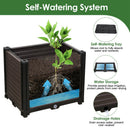 62.99IN Raised Garden Bed Planter Box with Trellis Wheels Self-Watering Vertical Raised Planter Box Crater for Climbing Plants Vegetable Vine Flowers