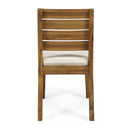 Outdoor 6-Seater Acacia Wood Expandable Dining Set with Cushions